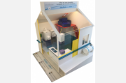 Maquette de maison inondable