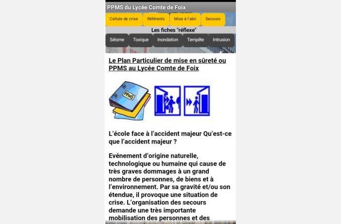 Application PPMS pour Smartphone