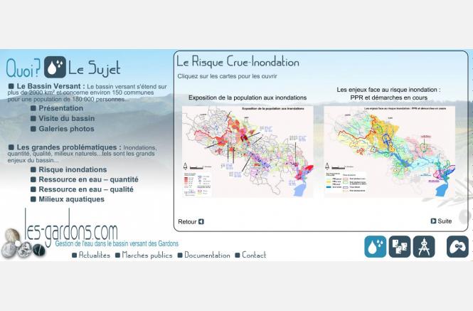 Animation pédagogique sur le risque inondation - Site web du SMAGE des Gardons