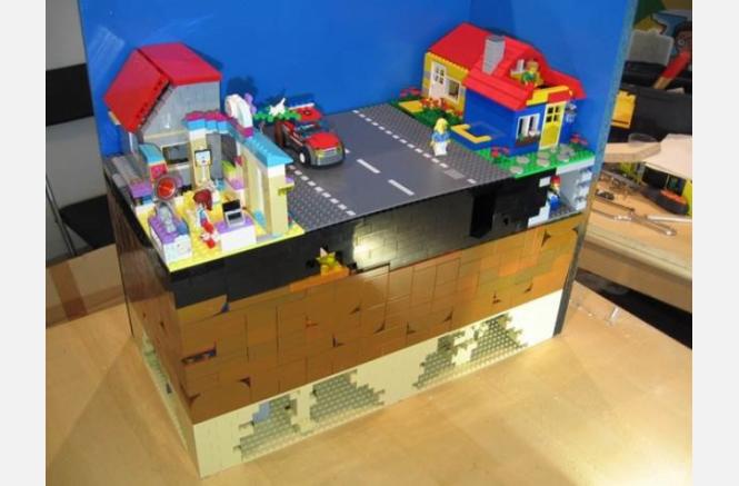 Maquette sur les mouvements de terrain