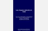 Cahier virtuel : les risques naturels en Haïti