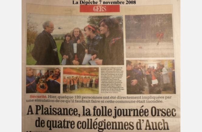 Classe à thème : Les inondations à Auch et l’aménagement du territoire communal
