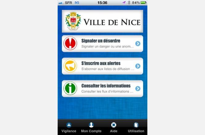 Application Smartphone « Risques Nice »